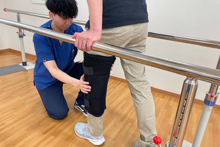手術後の荷重練習の一例